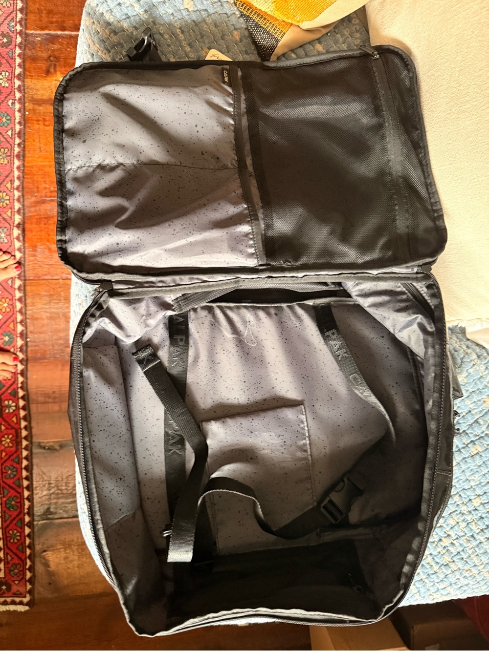 Calpak Terra 26L Laptop Duffel Backpack in Obsidian - Picture 11 of 14